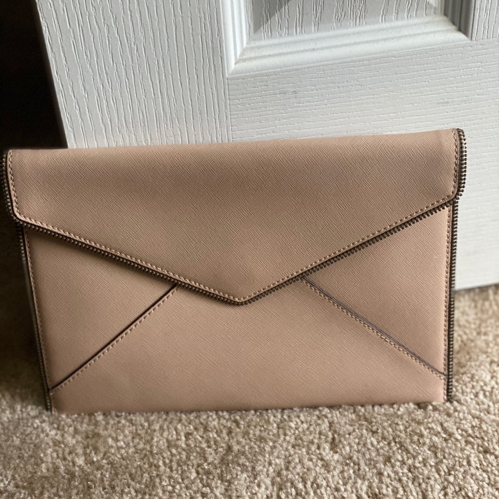 Rebecca Minkoff blush envelope clutch